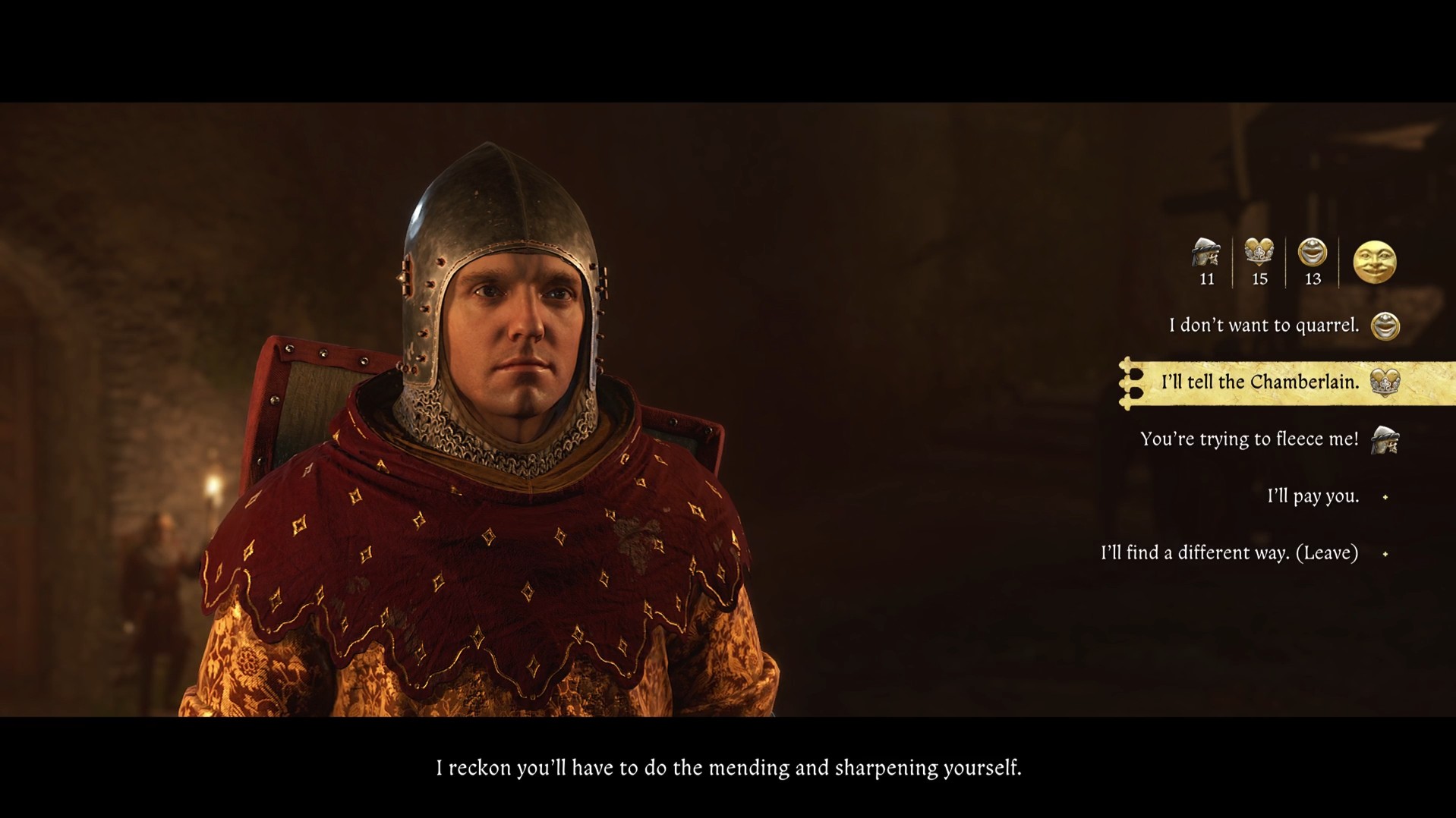 go and get the armour in kcd2