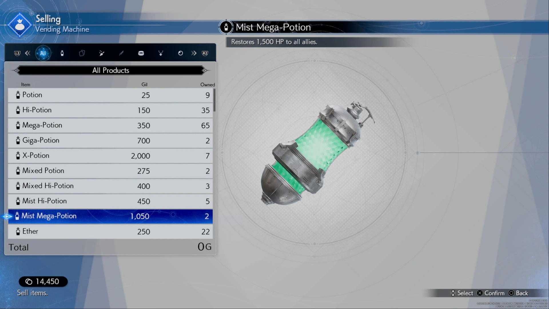 Low-level items can go a long way. (Image via Square Enix)